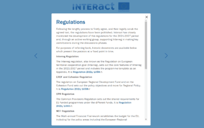 The 2021-2027 Regulations for Interreg programmes have been published