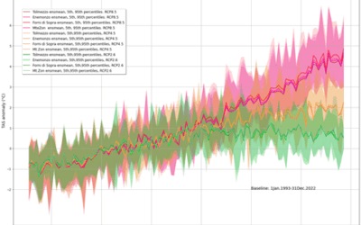 Climate crisis: first climate downscaling results over the Alta Carnia region (Italy)